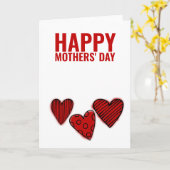 Zwei Mamas glücklich Gay Mütter Tag Rot Karte (Gelbe Blume)