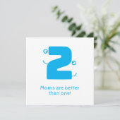Zwei Mamas Karte (Stehend Vorderseite)