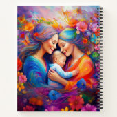 Zwei Mamas mit dem Baby Notizblock (Rückseite)