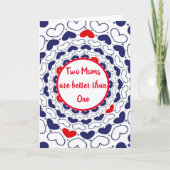 Zwei Mamas Muttertagskarte Dankeskarte (Vorderseite)