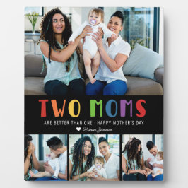 Zwei Mamas sind besser als eine | Foto der Mutter Fotoplatte