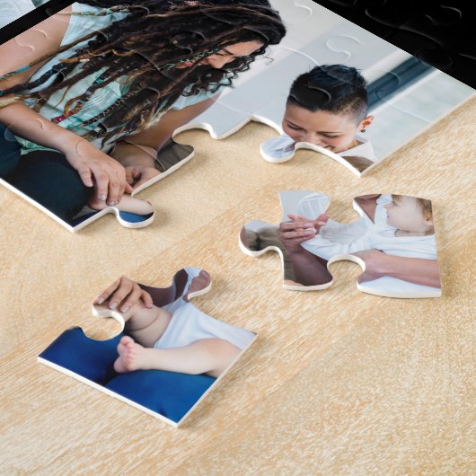 Zwei Mamas sind besser als eine | Foto der Mutter Puzzle (Seite)