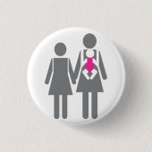 Zwei Mamas und eine Tochter Button (Vorderseite)