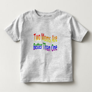 Zwei Mamas verbessern (Regenbogen) Kleinkind T-shirt