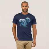 Zwei Manatees T-Shirt (Vorne ganz)