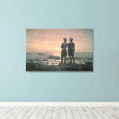 Zwei Männer am Meer Leinwanddruck (Insitu (Holzboden))