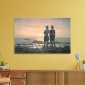 Zwei Männer am Meer Leinwanddruck (Insitu (Wohnzimmer))