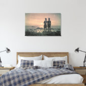 Zwei Männer am Meer Leinwanddruck (Insitu (Schlafzimmer))