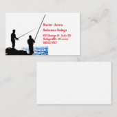 Zwei Männer Angelkarte Visitenkarte (Vorne/Hinten)