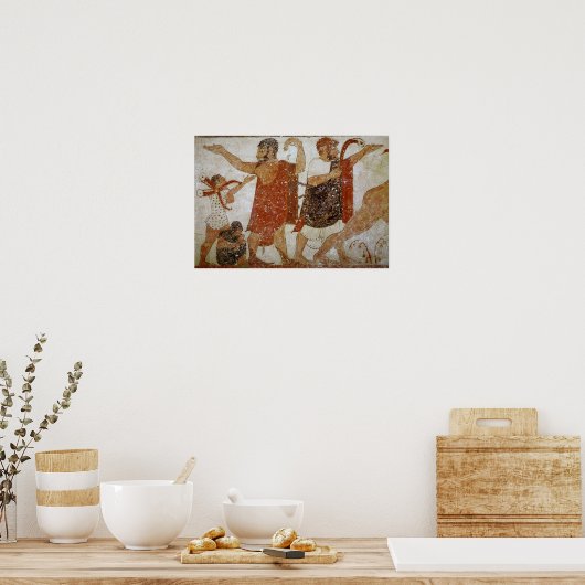 Zwei Männer, aus dem Grab des Augursx Poster (Küche)