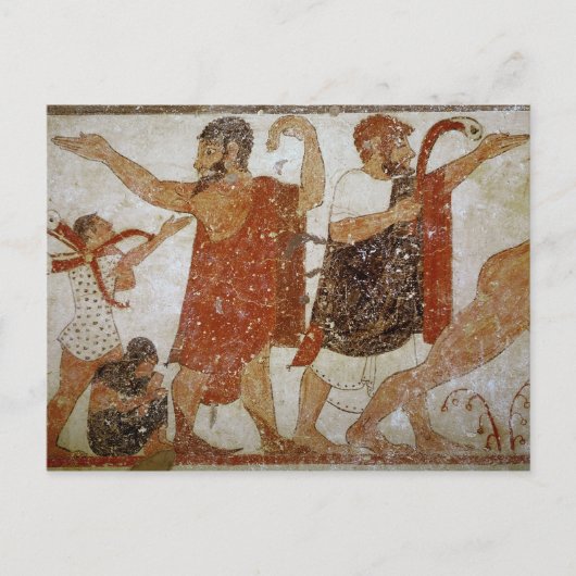 Zwei Männer, aus dem Grab des Augursx Postkarte (Vorderseite)