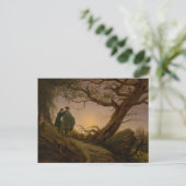 Zwei Männer besiegen den Mond Postkarte (Stehend Vorderseite)