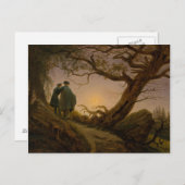 Zwei Männer besiegen den Mond Postkarte (Vorne/Hinten)
