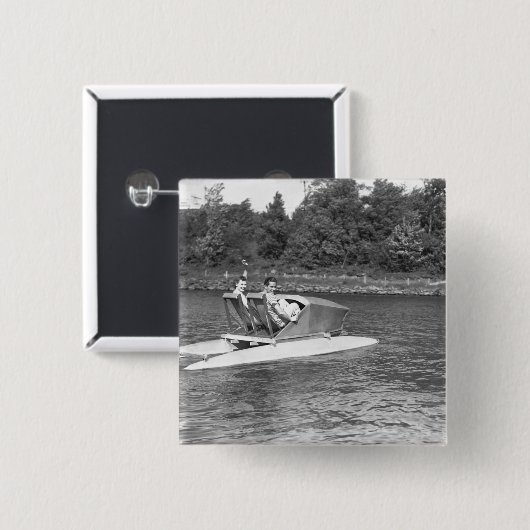 Zwei Männer Button (Vorne & Hinten)