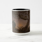 Zwei Männer, die den Mond besiegen, von Friedrich: Tasse (Zentrum)
