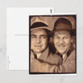Zwei Männer im Foto Stand 1933 Postkarte (Vorne/Hinten)