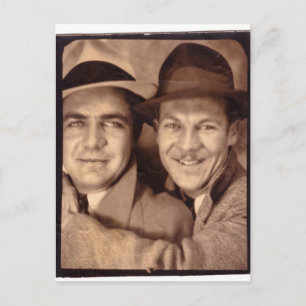 Zwei Männer im Foto Stand 1933 Postkarte