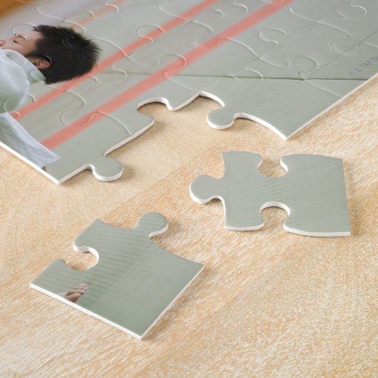 Zwei Männer im Judo-Match 3 Puzzle (Seite)