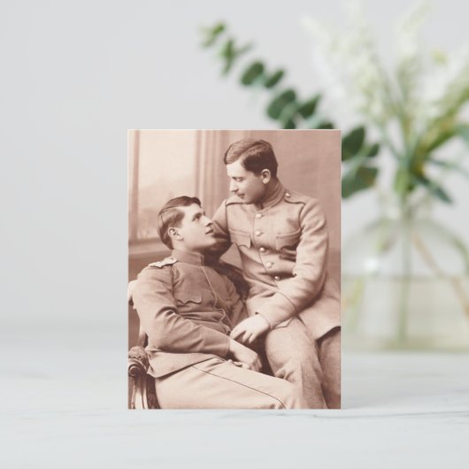 Zwei Männer Postkarte (Stehend Vorderseite)