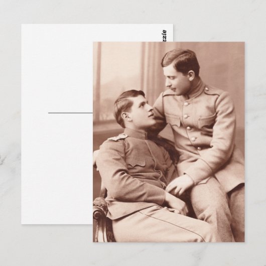 Zwei Männer Postkarte (Vorne/Hinten)