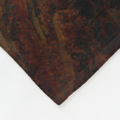 Zwei Männer schauen nachts auf den Mond Fleecedecke (Ecke)