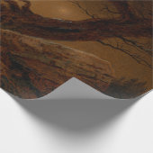 Zwei Männer schauen nachts auf den Mond Geschenkpapier (Ecke)