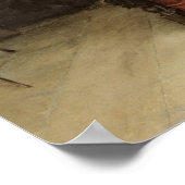 Zwei Männer sprechen in einer Taverne Poster (Ecke)