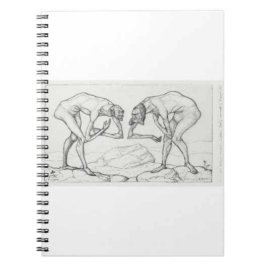 Zwei Männer treffen sich, jeder glaubt, der andere Notizblock (Vorderseite)