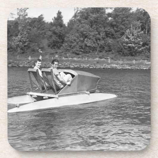 Zwei Männer Untersetzer (Vorderseite)