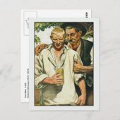 Zwei Männer von Richard Schaupp Fine Art Gay Postkarte (Vorne/Hinten)