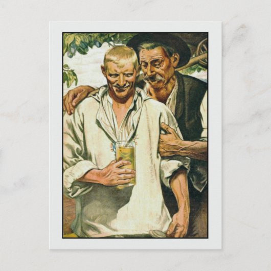 Zwei Männer von Richard Schaupp Fine Art Gay Postkarte (Vorderseite)