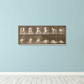 Zwei Männer Wrestling, Platte 347 von 'Animal Loco Leinwanddruck (Insitu (Holzboden))