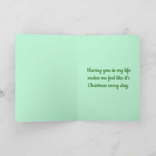 Zwei männliche Hirsche für Ehemann/Freund Weihnach Karte (Innenseite)