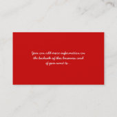 Zwei Marienkäfer auf ein Blumen-Geschäfts-Karten Visitenkarte (Rückseite)