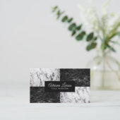 Zwei Marmorarten Visitenkarte (Stehend Vorderseite)