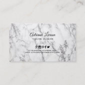 Zwei Marmorarten Visitenkarte (Rückseite)