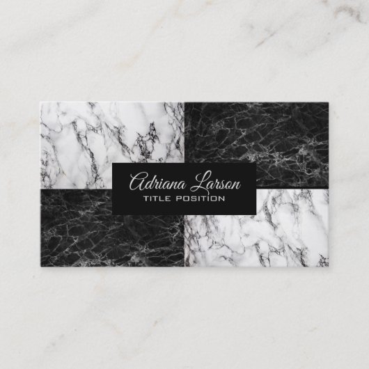 Zwei Marmorarten Visitenkarte (Vorderseite)