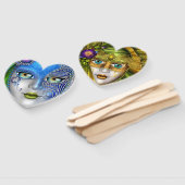 Zwei Maskenmasken in einem Lüfter Fächer (Non-assembled)