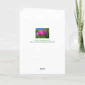 ZWEI "MATCHING" PINK DAHLIAS MIT FUNNTEM TEXT KARTE (Rückseite)