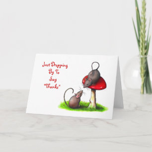Zwei Mäuse und Toadstool: Danke an das Sprichwort,