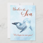 Zwei meerbraune Meerjungfrauen 2. Geburtstag Einladung (Rückseite)