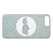 Zwei-Meere-Wale Blue & Gold-Boutique Case-Mate iPhone Hülle (Rückseite (Horizontal))