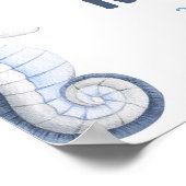 Zwei Meeres-Ozean 2. Geburtstag Party Plakat Zeich (Ecke)