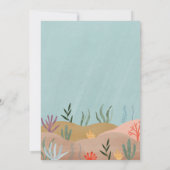 Zwei Meeres Whale Hai Leben 2. Geburtstag Einladung (Rückseite)