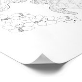 Zwei Meeresschildkröten - Erwachsenenfarbenplakat Poster (Ecke)