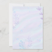 Zwei Meerjungfrau am 2. Geburtstag Einladung (Rückseite)