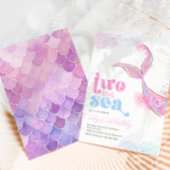 Zwei Meerjungfrau zum Geburtstag Einladung