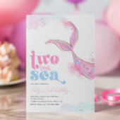 Zwei Meerjungfrau zum Geburtstag Einladung