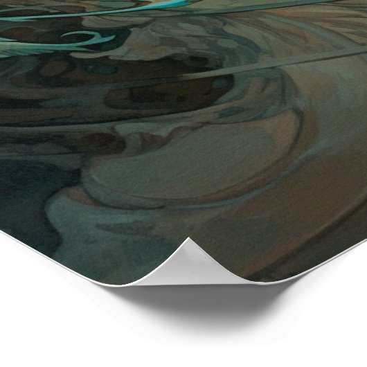 Zwei Meerjungfrauen reden Poster (Ecke)