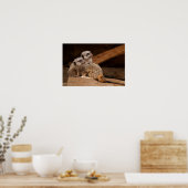 Zwei Meerkat Canvas Print Poster (Küche)